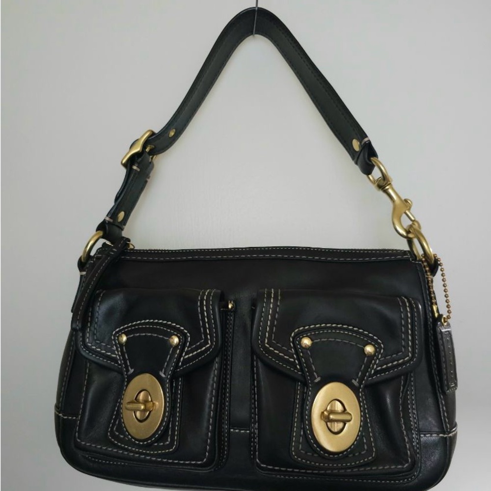 Coach 65th Anniversary Legacy Shoulder Bag Black